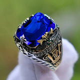 Bague Vintage en Argent Saphir