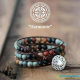 „Harmónia” – természetes köves többsoros karkötő