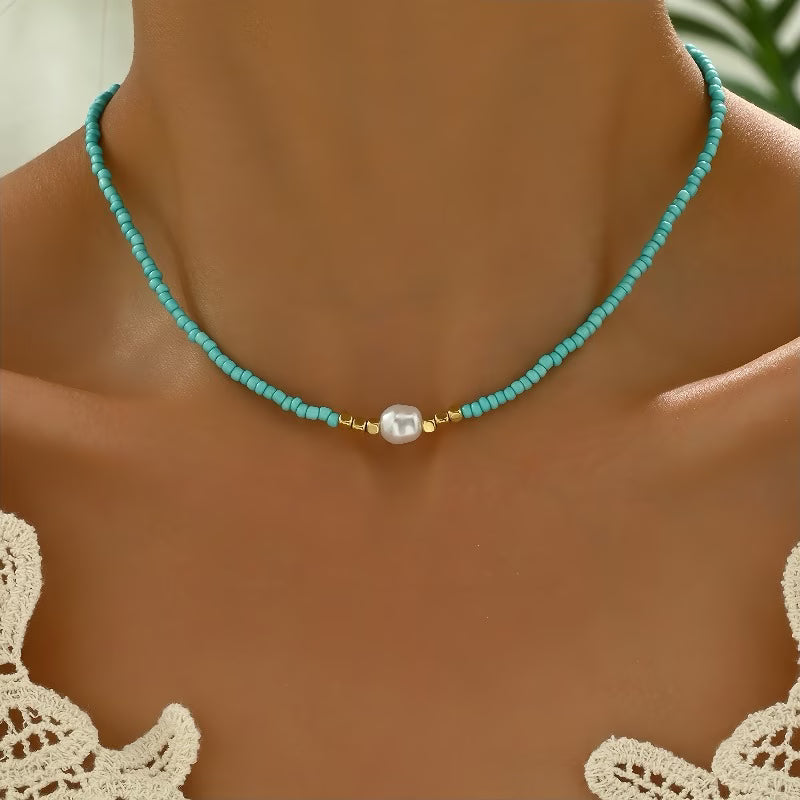 Minimalista gyöngy nyaklánc