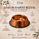 Livia Budapest tál 99,9%-os tisztaságú rézből kutyáknak és macskáknak