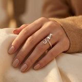 Bague Motif Chat Argenté