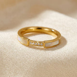 Bague en Or Incrustée