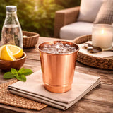Livia Budapest bordázott rézpohár – 350 ml